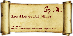 Szentkereszti Milán névjegykártya